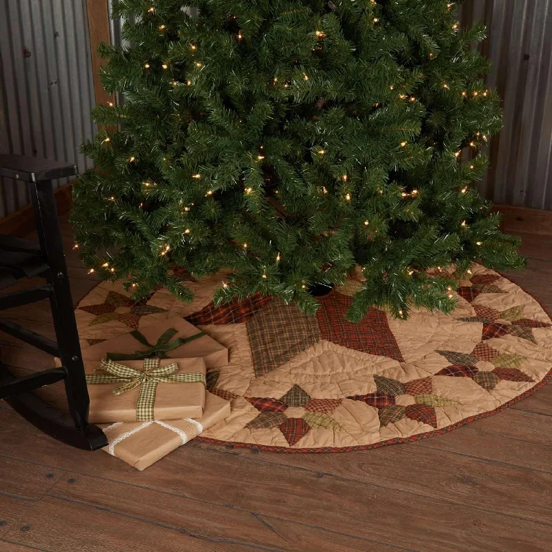 Tea Star Christmas Tree Skirt 55 VHC Brands leather skirt bold