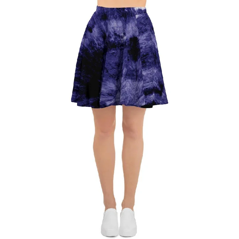 Tie Dye Blue Women's Skirt