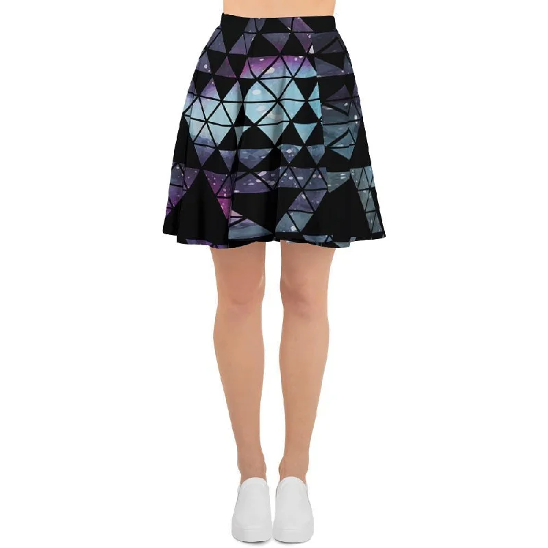 Triangle Galaxy Space Women's Skirt