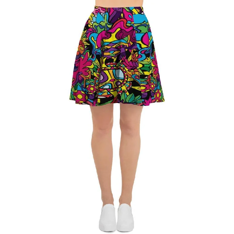 Tribal Trippy Women's Skirt wool skirt thick