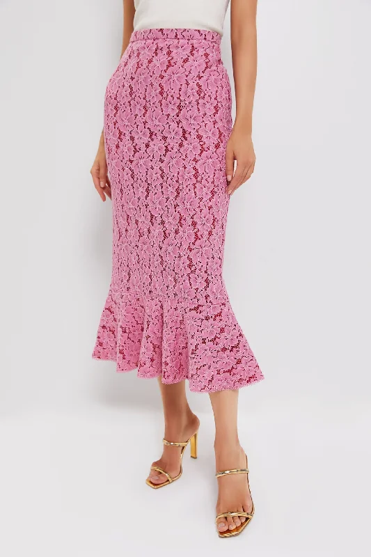 Valentine Pink Aidan Skirt elastic waist skirt