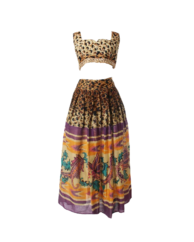 Vintage Byblos Skirt Set