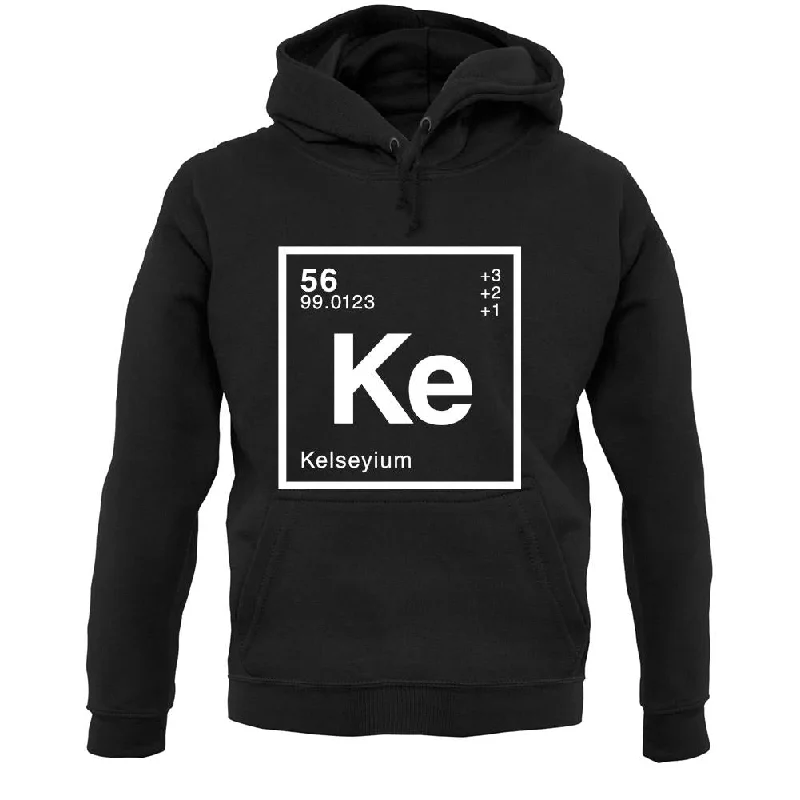 Kelsey - Periodic Element Unisex Hoodie Hoodie with Elastic Cuffs Stretchable Comfortable Kelsey - Periodic Element Unisex Hoodie Hoodie with Elastic Cuffs Stretchable Comfortable