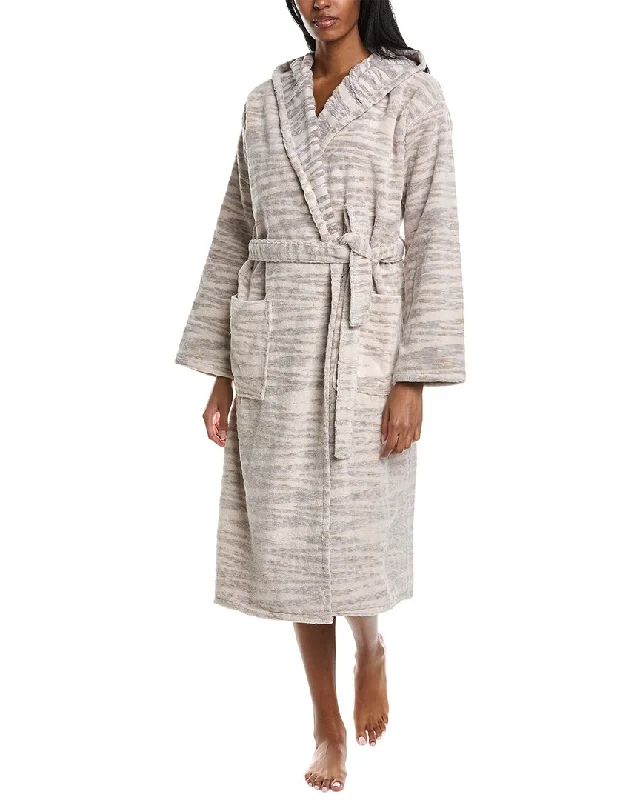 Missoni Home Allan Hooded Bathrobe Hoodie with Button Classic Timeless