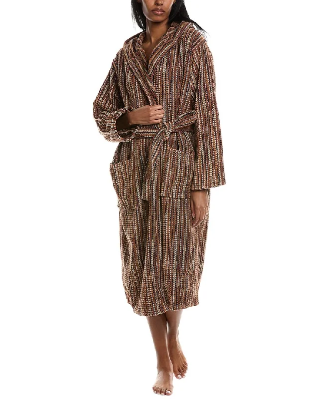 Missoni Home Billy Hooded Bathrobe Hoodie with Patch Decorative Personalized