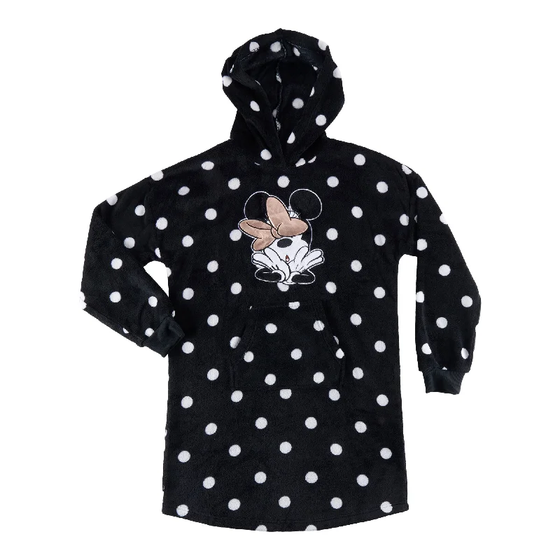 Women's Licensed Plush Blanket Hoodie Hooded Sweatshirt Casual Wear Street Style